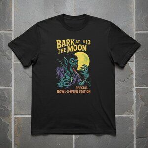 Bark at the Moon #13 Halloween Tee – Werewolf Graphic Shirt | Vintage Horror